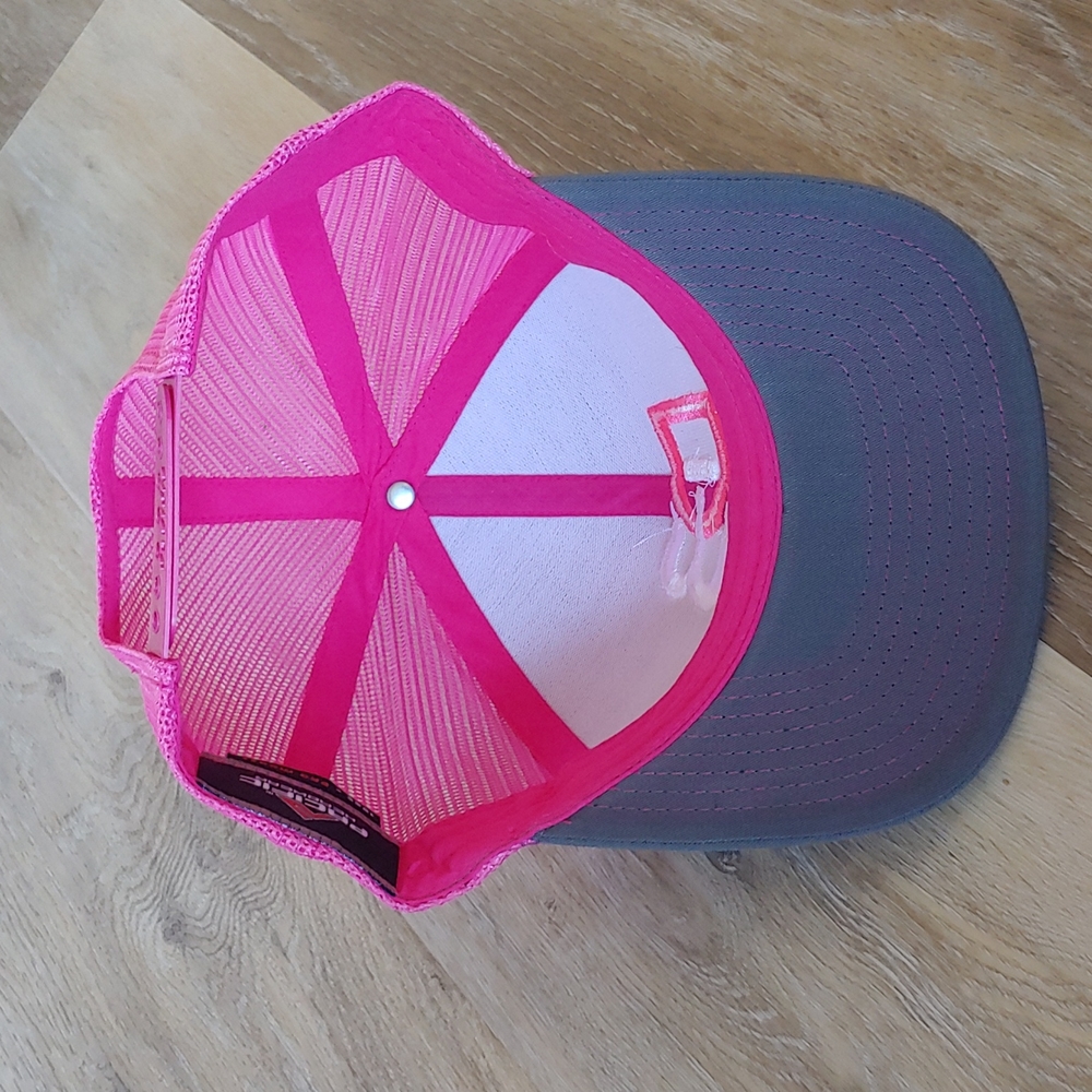Dykstra Baseball Pink Trucker Snapback Cap Hat - Picture 6 of 8